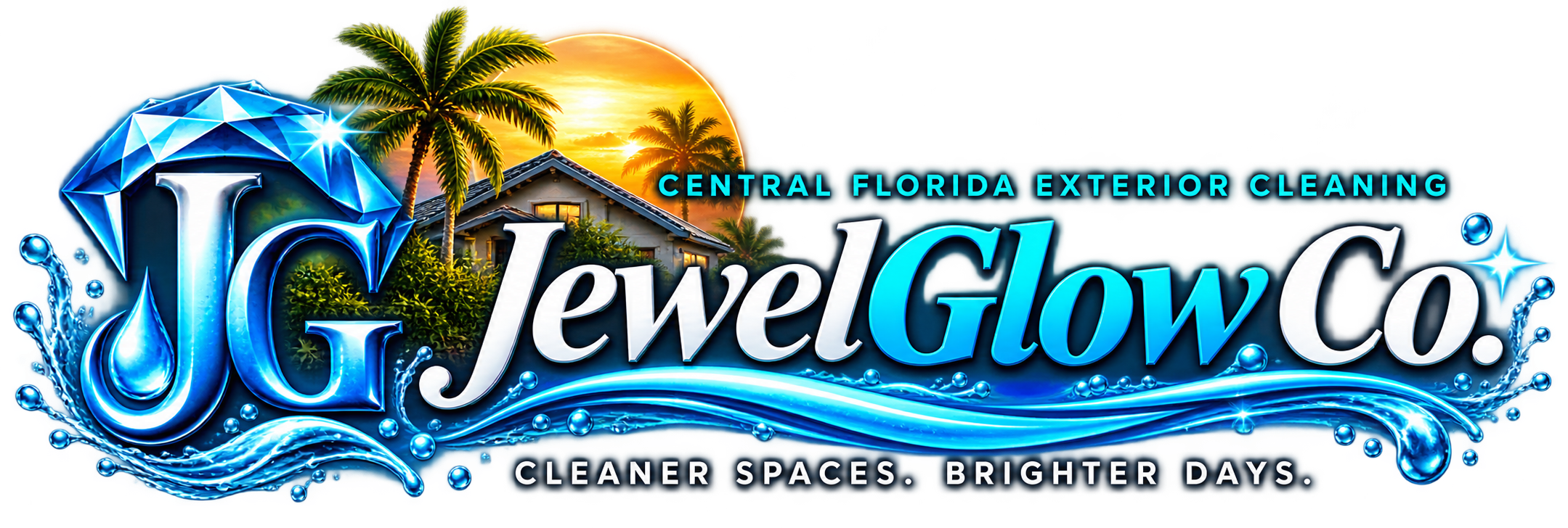 JewelGlow Co. — Central Florida exterior cleaning — Cleaner Spaces. Brighter Days.
